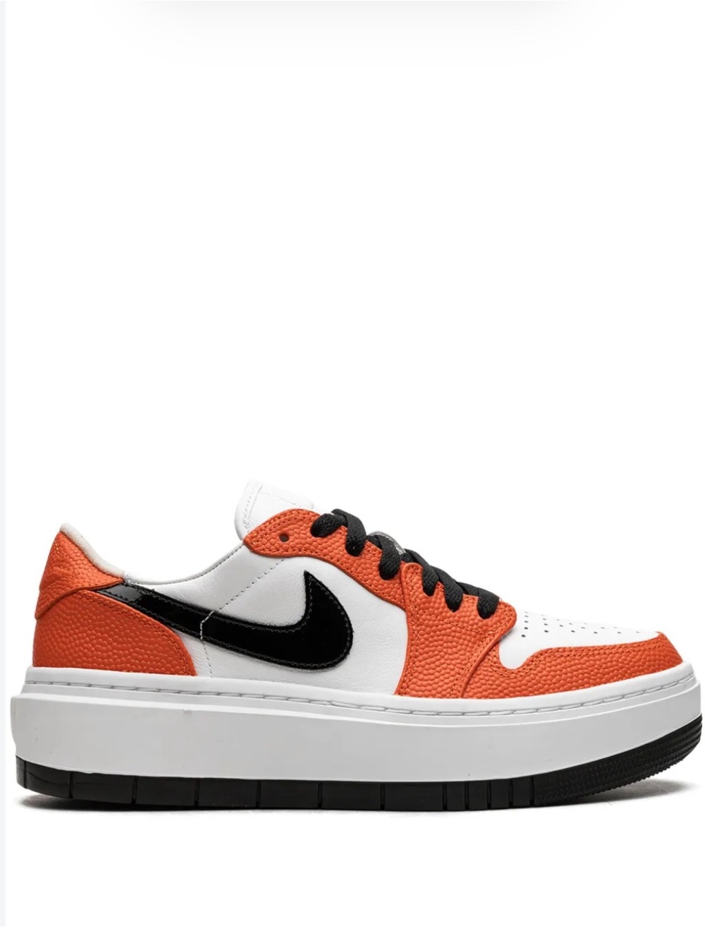 Nike' Air Jordan 1 Low Lace Up Sneakers Women’s Size 9- Orange/White/Black